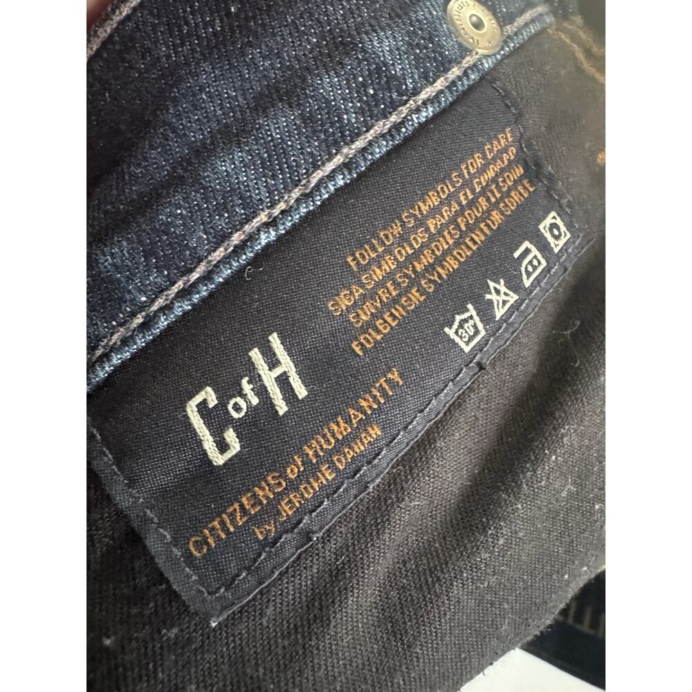 Citizens of Humanity Jeans Womens 26 Blue Dani Crop Straight Leg Cuffed #6327 - Picture 10 of 14